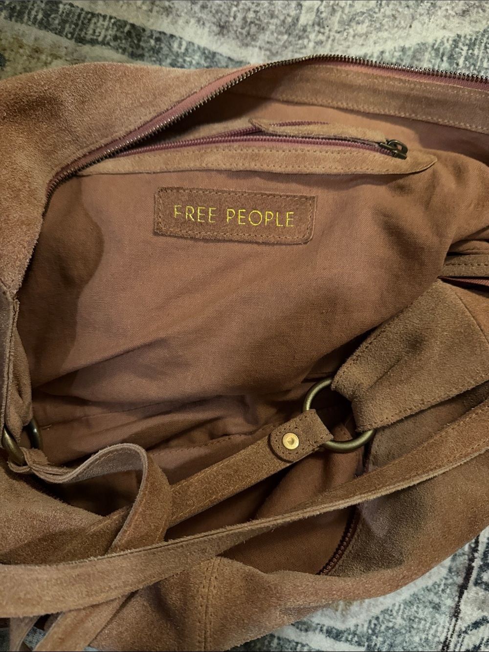 Roma Suede Free People Bag - Picture 2 of 6